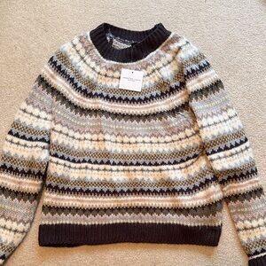 American Eagle Outfitters Multicolor Crewneck Sweater